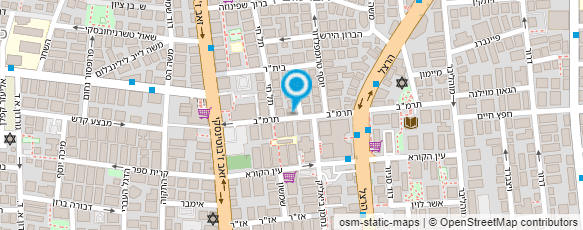 מפת הגעה אל ארגון הקבלנים והבונים ראשל"צ