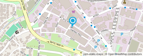 מפת הגעה אל מוסך המרכב - איציק חי