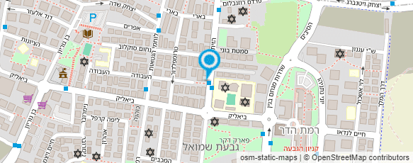 מפת הגעה אל שרון קטן עפר ותשתיות