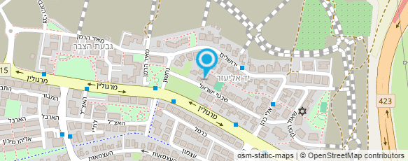 מפת הגעה אל גן אורן