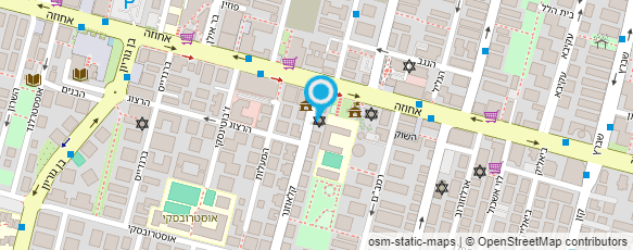 מפת הגעה אל עזרה ארגון דוברי אנגלית