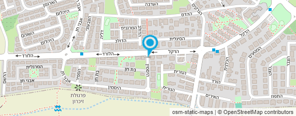 מפת הגעה אל גן אורן