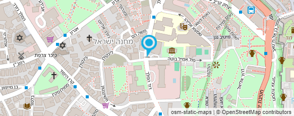 מפת הגעה אל גנים טורס ירושלים בע"מ