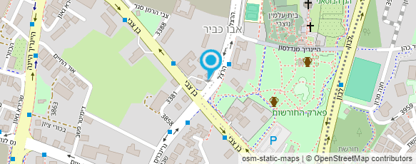 מפת הגעה אל מ.ע.צ. מחוז ת"א