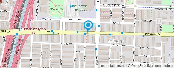 מפת הגעה אל סטודיו למשחק - משה ופניק