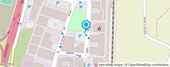 מפת הגעה אל עיריית נתניה