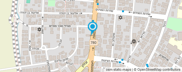 מפת הגעה אל מספריים מדברות