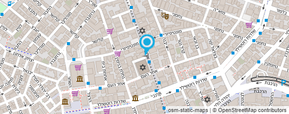 מפת הגעה אל התאחדות עולי יוגוסלביה