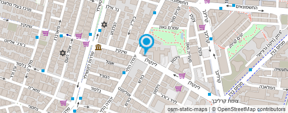 מפת הגעה אל המרכז למיפוי ישראל