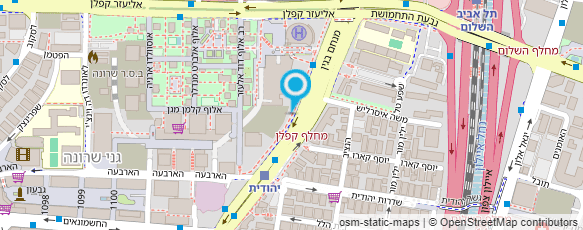 מפת הגעה אל רשות השידור הטלויזיה הישראלית