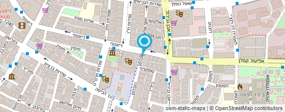 מפת הגעה אל משרדי הועד המרכזי (רפואת שיניים)