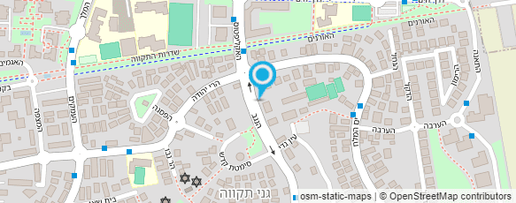 מפת הגעה אל מרכז קהילתי גני תקוה