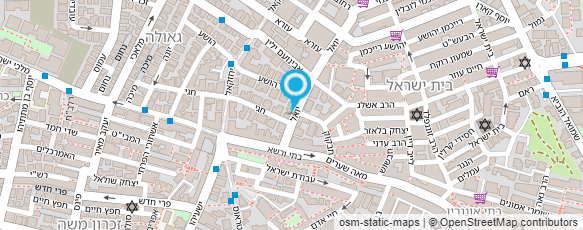 מפת הגעה אל מכבסת "בלי כתם"