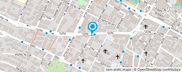 מפת הגעה אל מרקט אלנבי