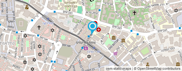 מפת הגעה אל המרכז המקרוביוטי בישראל/כתרון 1990 בע"מ