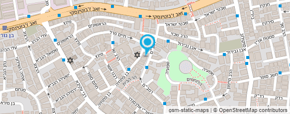 מפת הגעה אל גני ילדים בני ברק