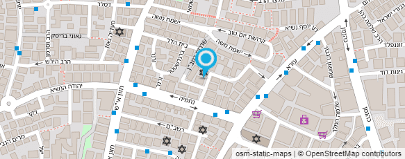 מפת הגעה אל גן רוזנבוים מיכל