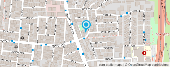 מפת הגעה אל גן רחל רוזנשטרוק