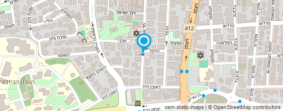 מפת הגעה אל יוסי ברכה - שירה בציבור