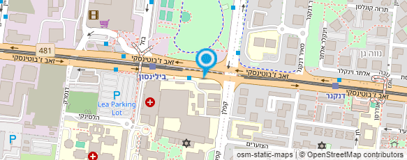 מפת הגעה אל מכון אורטופדי מפת הגעה אל מכון אורטופדי