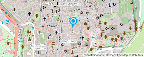 מפת הגעה אל הקרן למורשת הכותל מפת הגעה אל הקרן למורשת הכותל