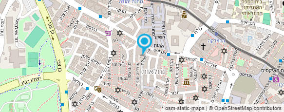 מפת הגעה אל ישיבת המקובלים "נהר-שלום"