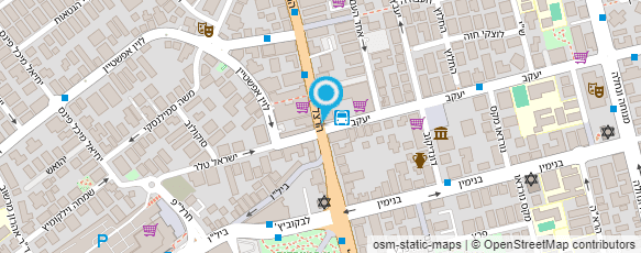 מפת הגעה אל "מירל" מ. אהרונזון