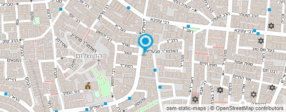 מפת הגעה אל דנציגר הרב ישראל