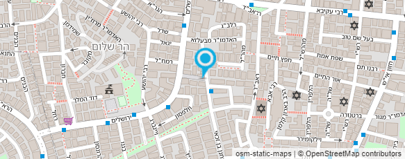 מפת הגעה אל יעקובוביץ הרב בן ציון