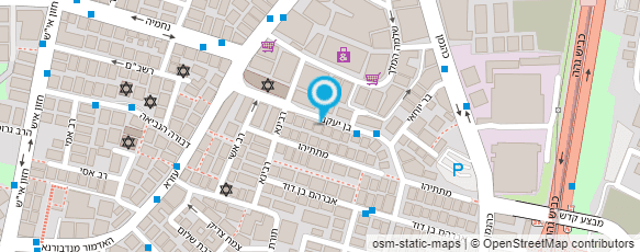 מפת הגעה אל רוזנברג הרב חיים