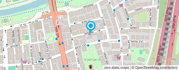 מפת הגעה אל בית ספר בבלי ירושלמי