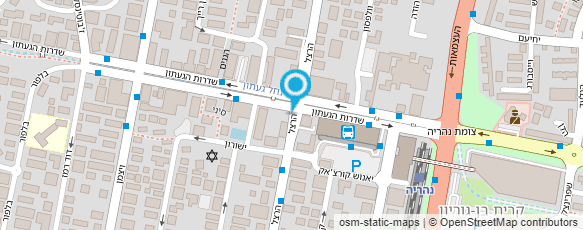 מפת הגעה אל לשכת התיירות העירונית נהריה