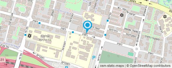 מפת הגעה אל פרופ' כץ עמירם