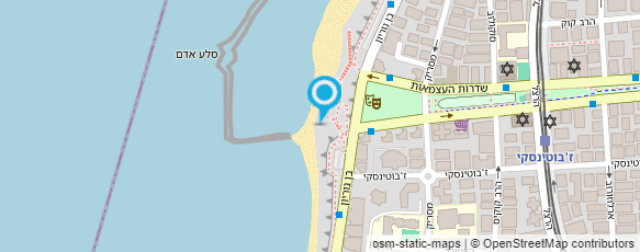 מפת הגעה אל פטרה ביץ'