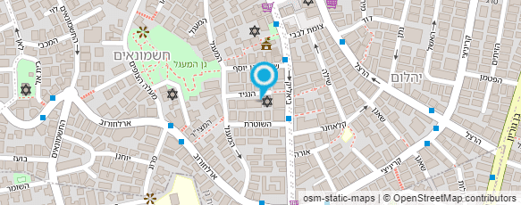 מפת הגעה אל בית הכנסת המרכזי לספרדים