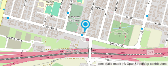 מפת הגעה אל גן מלכה ובתיה