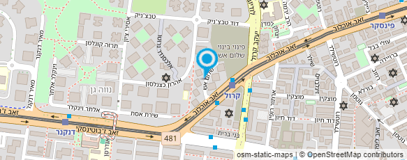 מפת הגעה אל מוניות בקליק - taxi4you