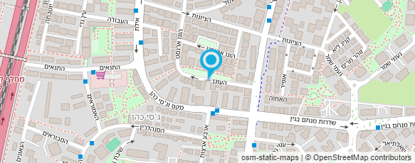 מפת הגעה אל פעוטון צעדים ראשונים