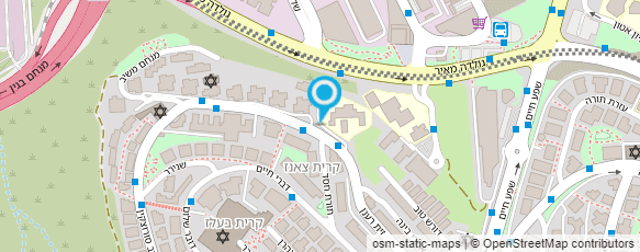 מפת הגעה אל "קרית בנות" ירושלים