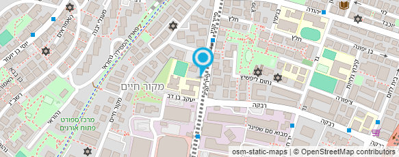 מפת הגעה אל בית הספר היסודי מקור חיים