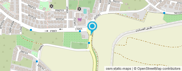 מפת הגעה אל משתלת הכפר הירוק