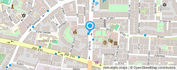 מפת הגעה אל קרן הביטוח והפנסיה של עובדי הבנין