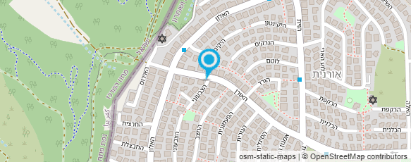 מפת הגעה אל א.א. גינון ופיתוח