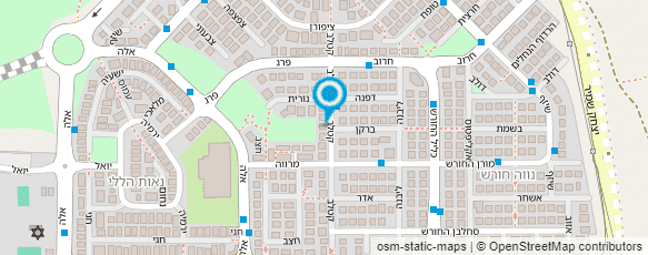 מפת הגעה אל גן נועם