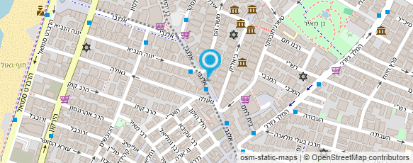 מפת הגעה אל עזורי טקסטיל ועיצוב בגדים