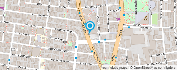 מפת הגעה אל פלאפל חתוכה