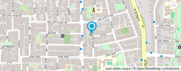 מפת הגעה אל המרכז לאבחון; הכשרה ושיקום מקצועי ע"ש מרי רוזן