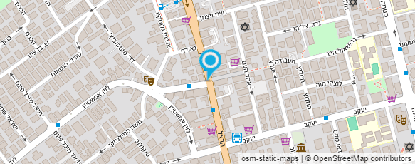 מפת הגעה אל וילונות חסיד