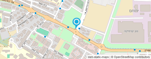 מפת הגעה אל ספריית ירוחם