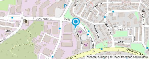 מפת הגעה אל מרכז הבניה מעלות